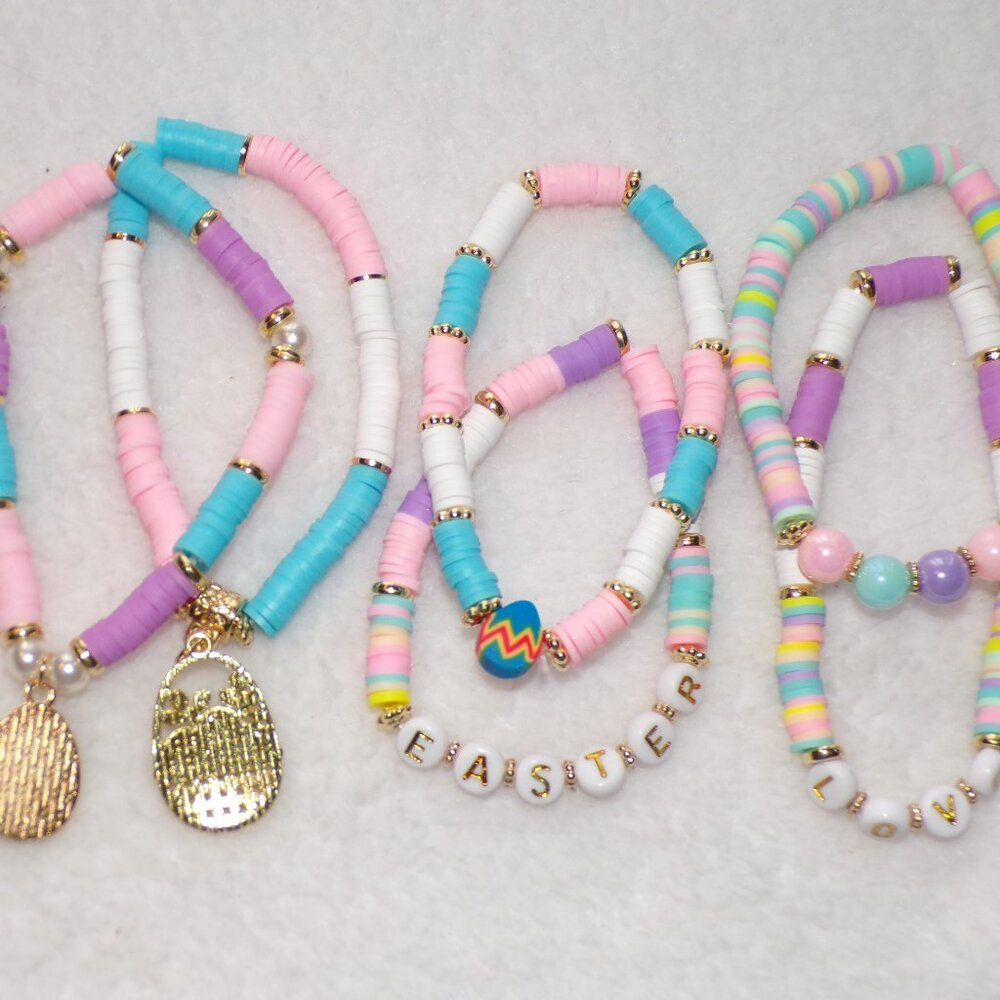 Easter Stretch Charm Bracelet 6PC Set - Picture 6 of 6